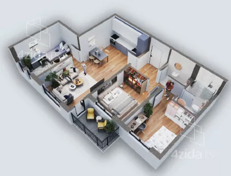 Dvoiposoban stan | 4zida