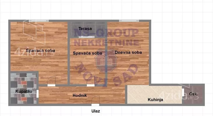 Trosoban stan | 4zida