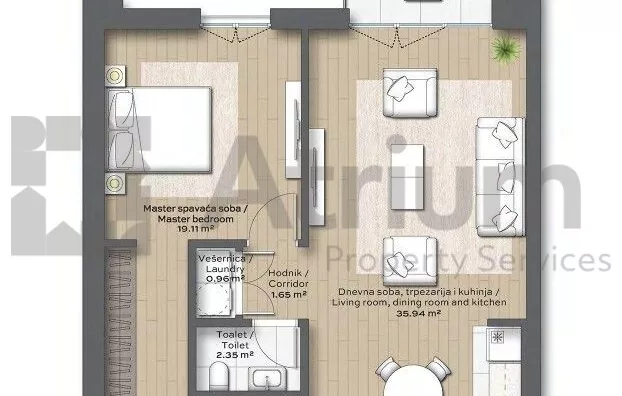 Dvosoban stan | 4zida