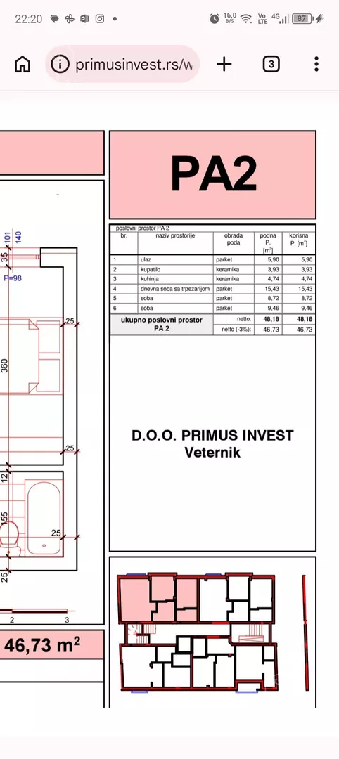 Dvosoban stan | 4zida