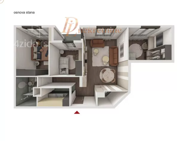 Trosoban stan | 4zida