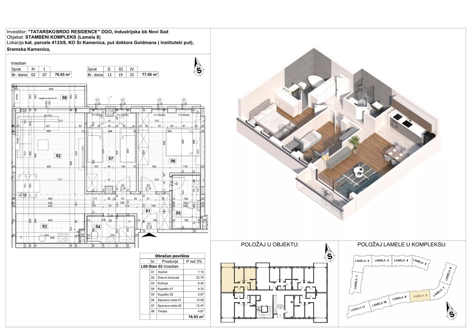 Trosoban stan | 4zida