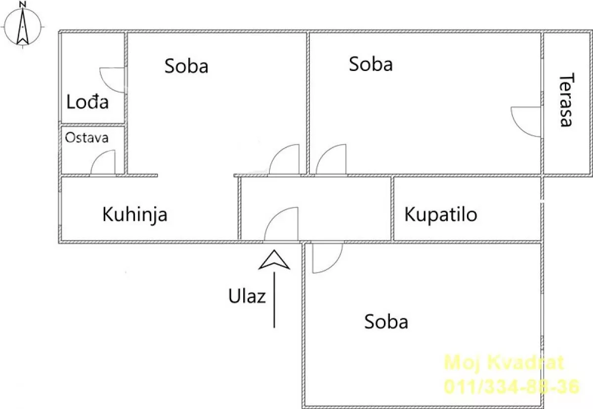 Trosoban stan | 4zida