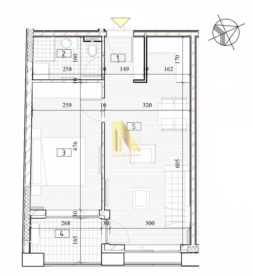 Jednoiposoban stan | 4zida