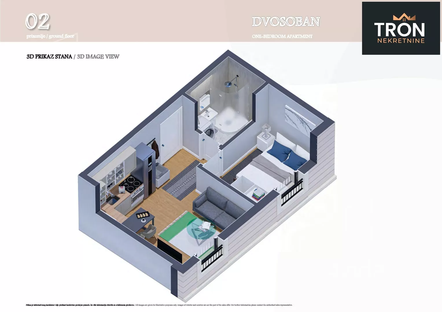Jednosoban stan | 4zida