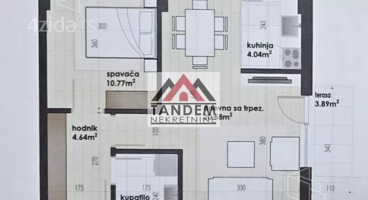 Jednoiposoban stan | 4zida