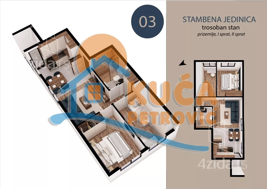 Trosoban stan | 4zida