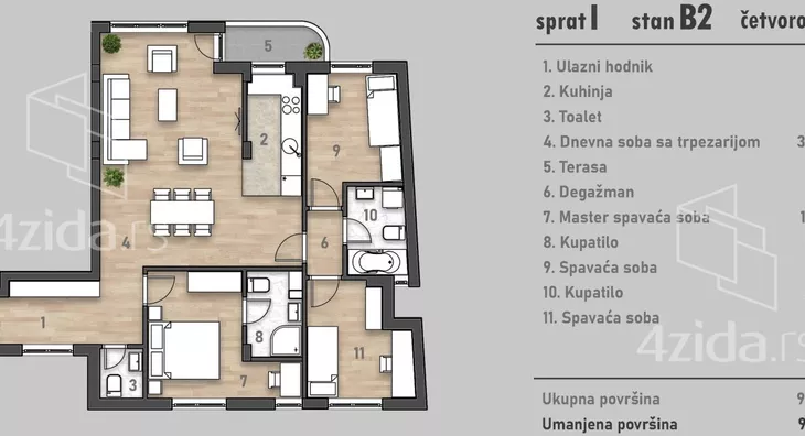 Četvorosoban stan | 4zida