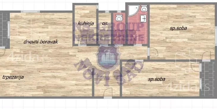 Trosoban stan | 4zida