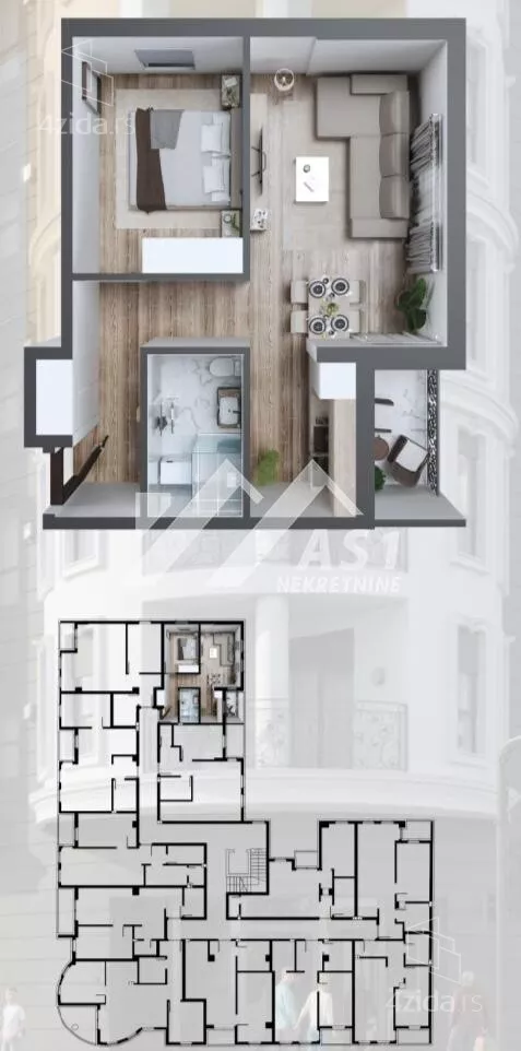 Jednoiposoban stan | 4zida