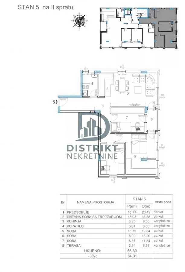 Troiposoban stan | 4zida