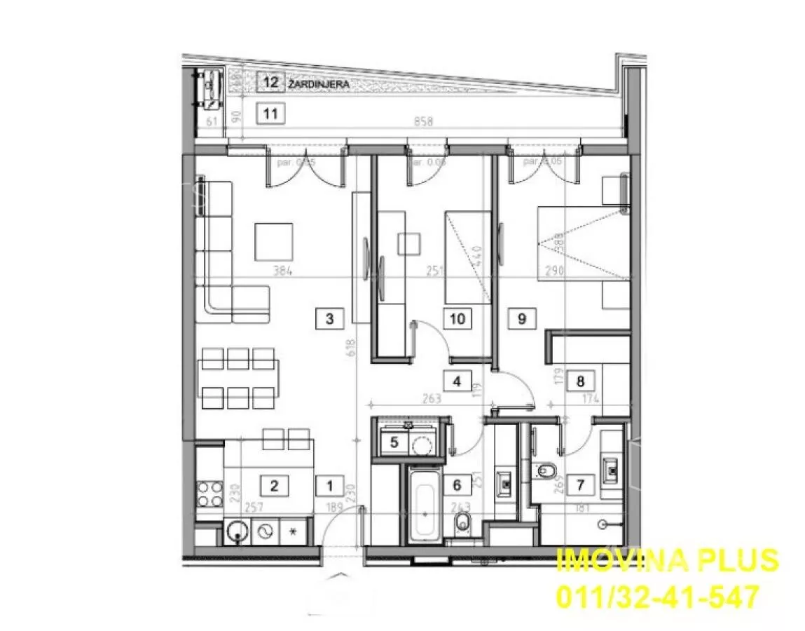 Trosoban stan | 4zida