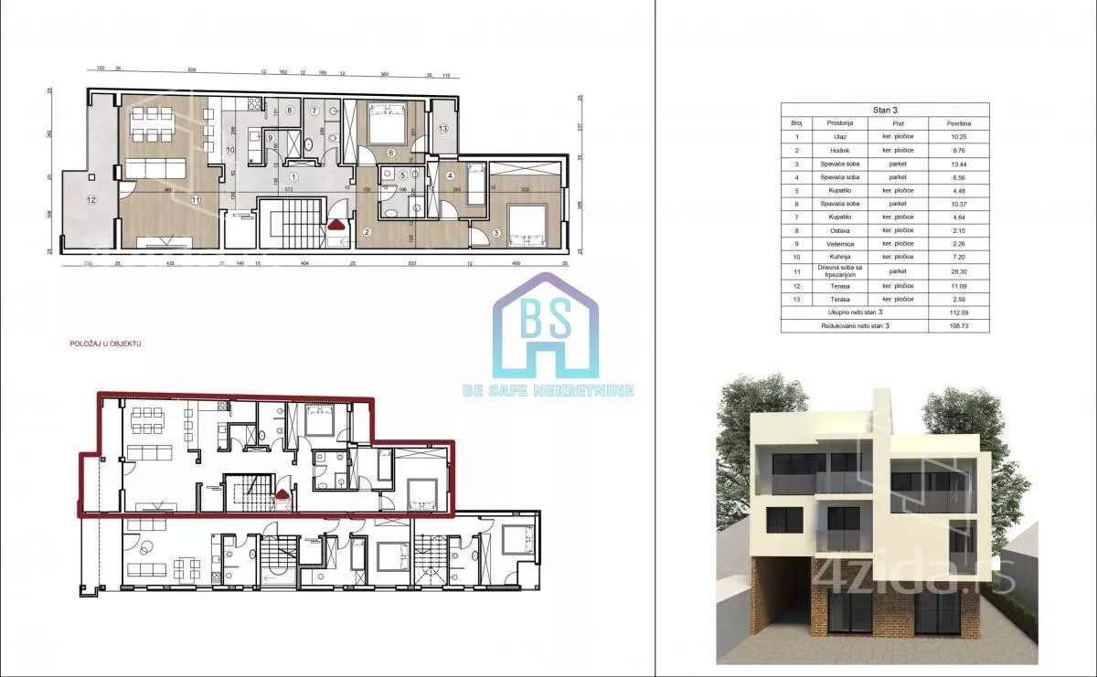 Četvorosoban stan | 4zida