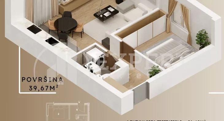 Dvosoban stan | 4zida