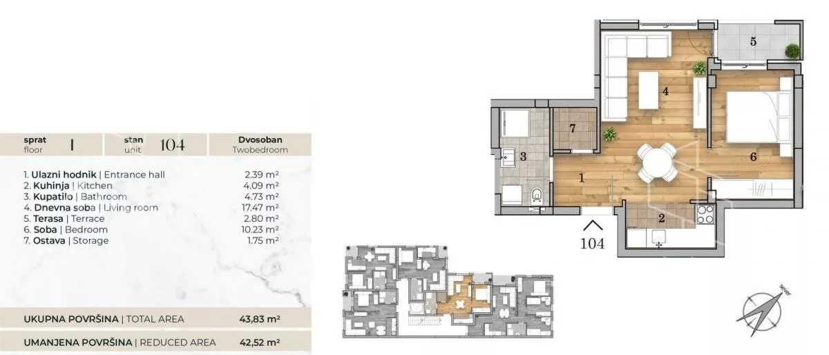 Dvosoban stan | 4zida
