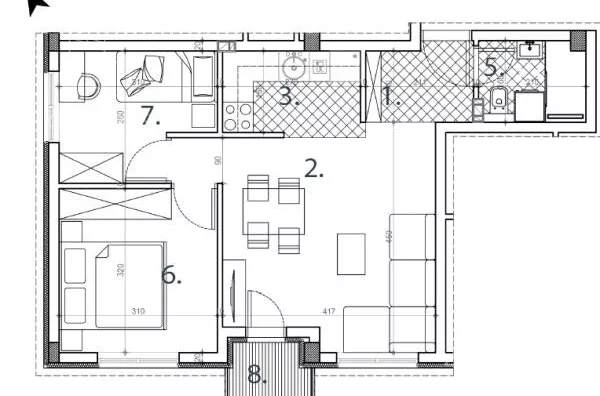 Jednoiposoban stan | 4zida