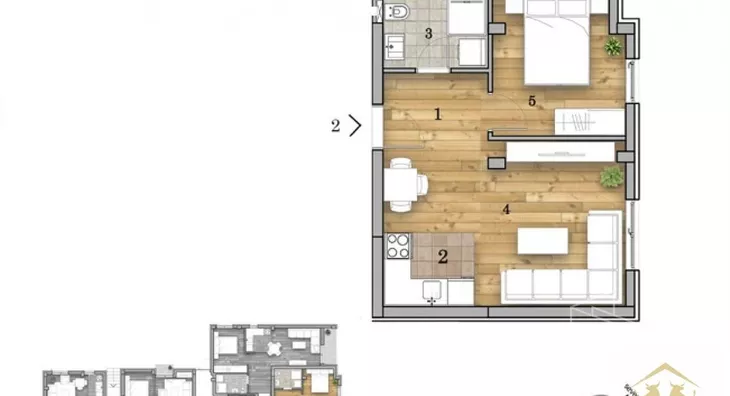 Dvosoban stan | 4zida