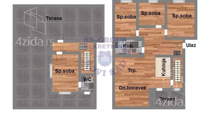 Četvoroiposoban stan | 4zida