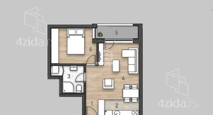 Dvosoban stan | 4zida