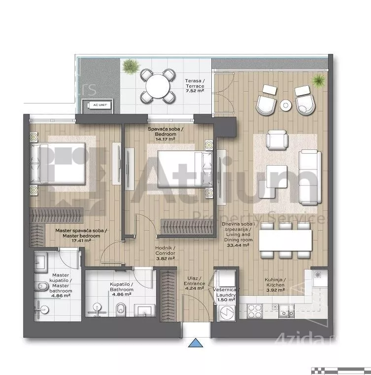 Trosoban stan | 4zida