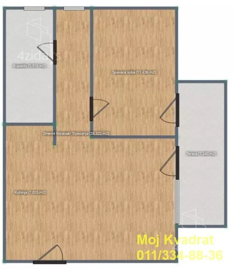 Dvosoban stan | 4zida