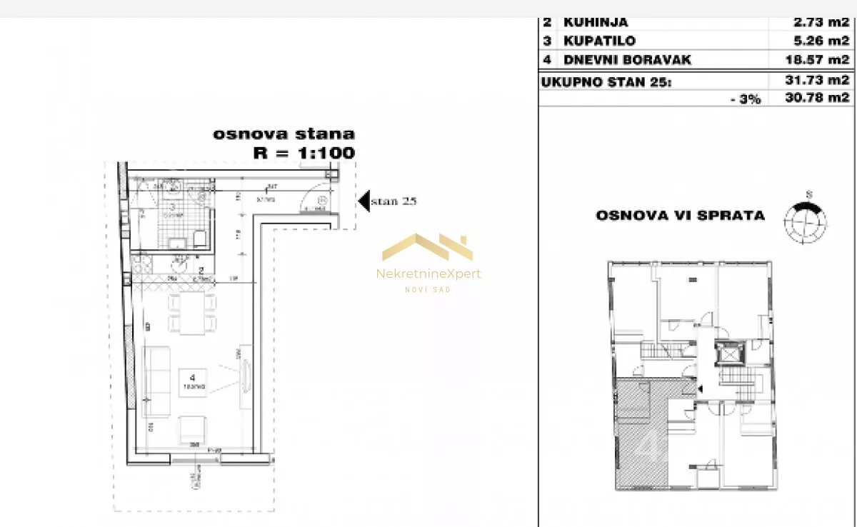 Jednosoban stan | 4zida