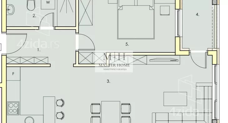 Jednosoban stan | 4zida