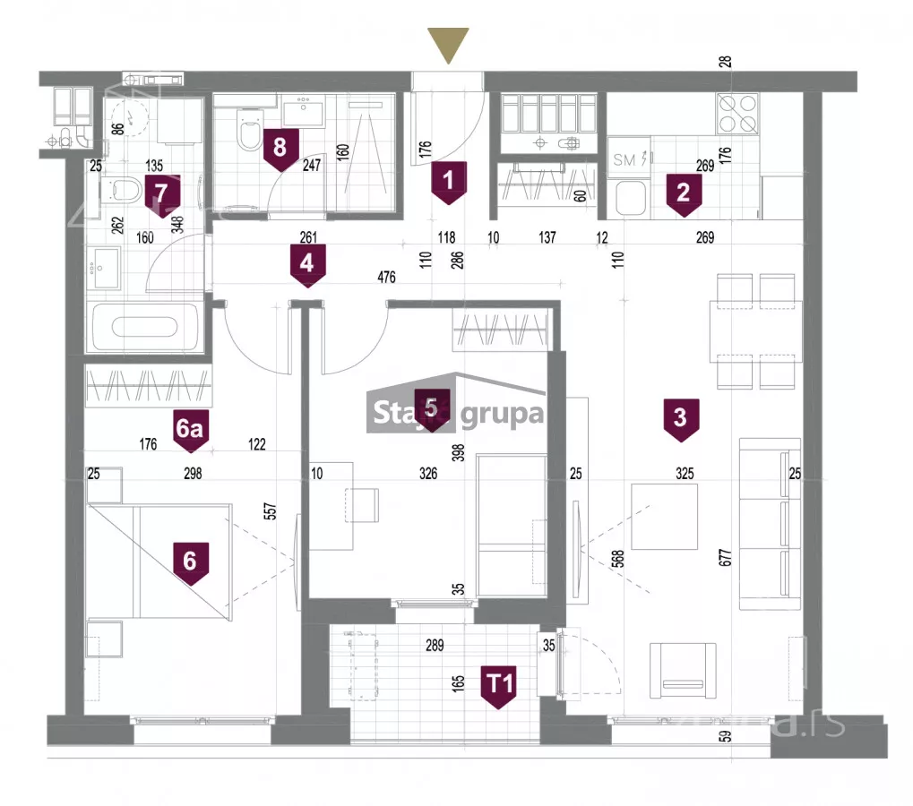 Trosoban stan | 4zida