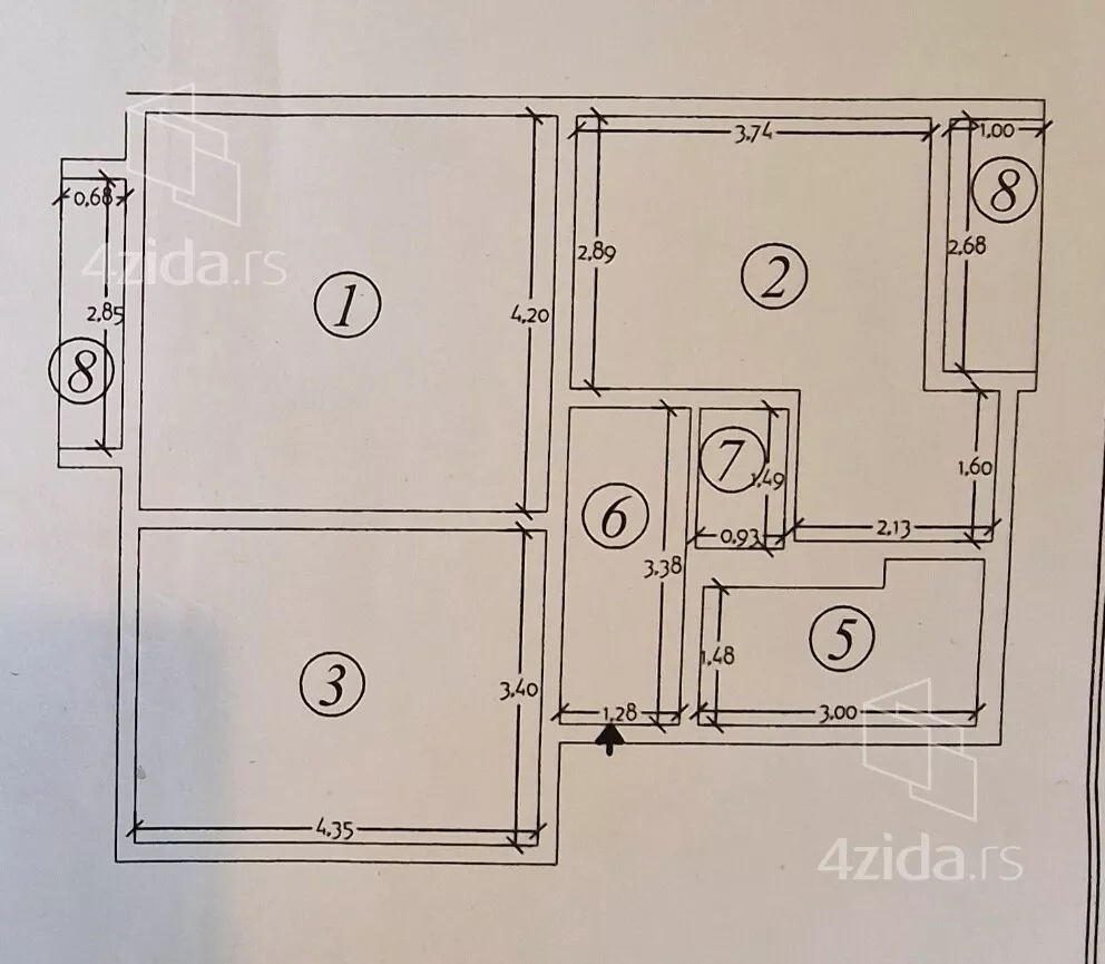 Dvosoban stan | 4zida