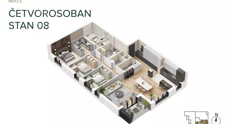 Četvorosoban stan | 4zida