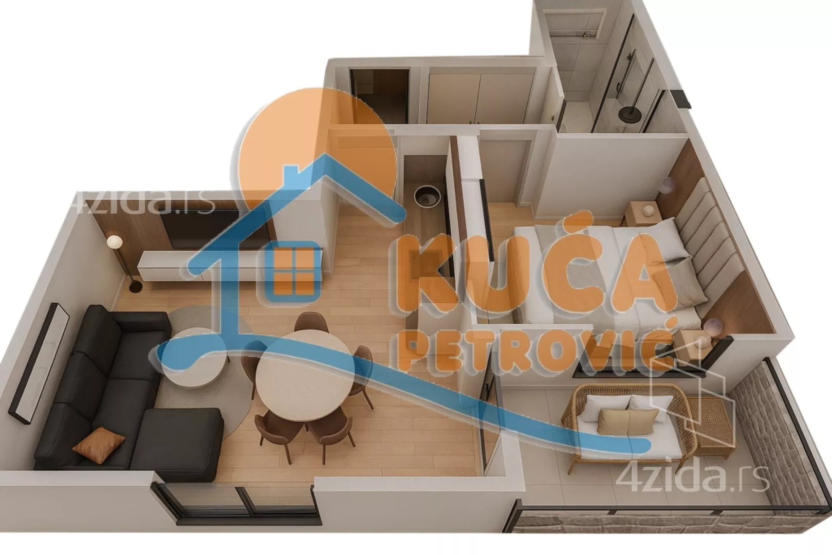 Jednoiposoban stan | 4zida