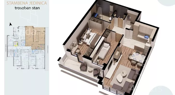 Dvoiposoban stan | 4zida
