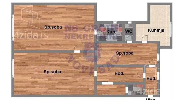 Trosoban stan | 4zida