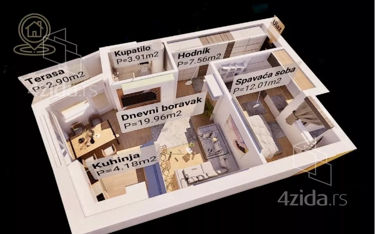 Dvosoban stan | 4zida