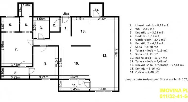 Trosoban stan | 4zida