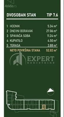 Dvosoban stan | 4zida