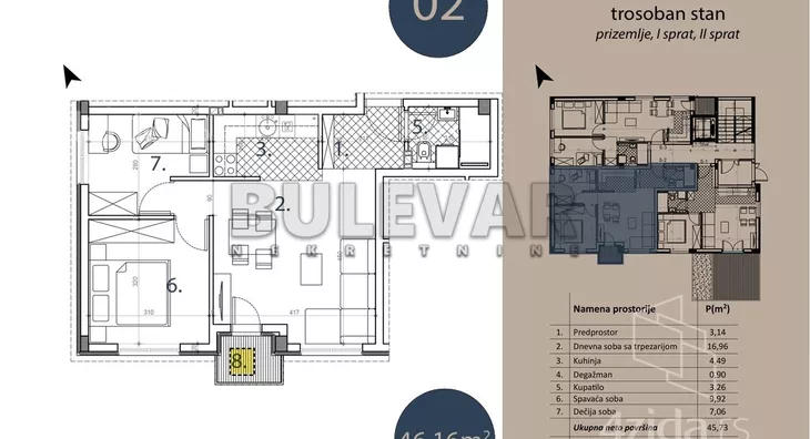 Trosoban stan | 4zida