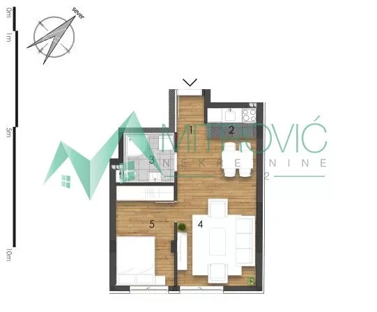 Jednoiposoban stan | 4zida