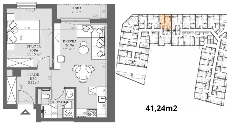 Jednoiposoban stan | 4zida