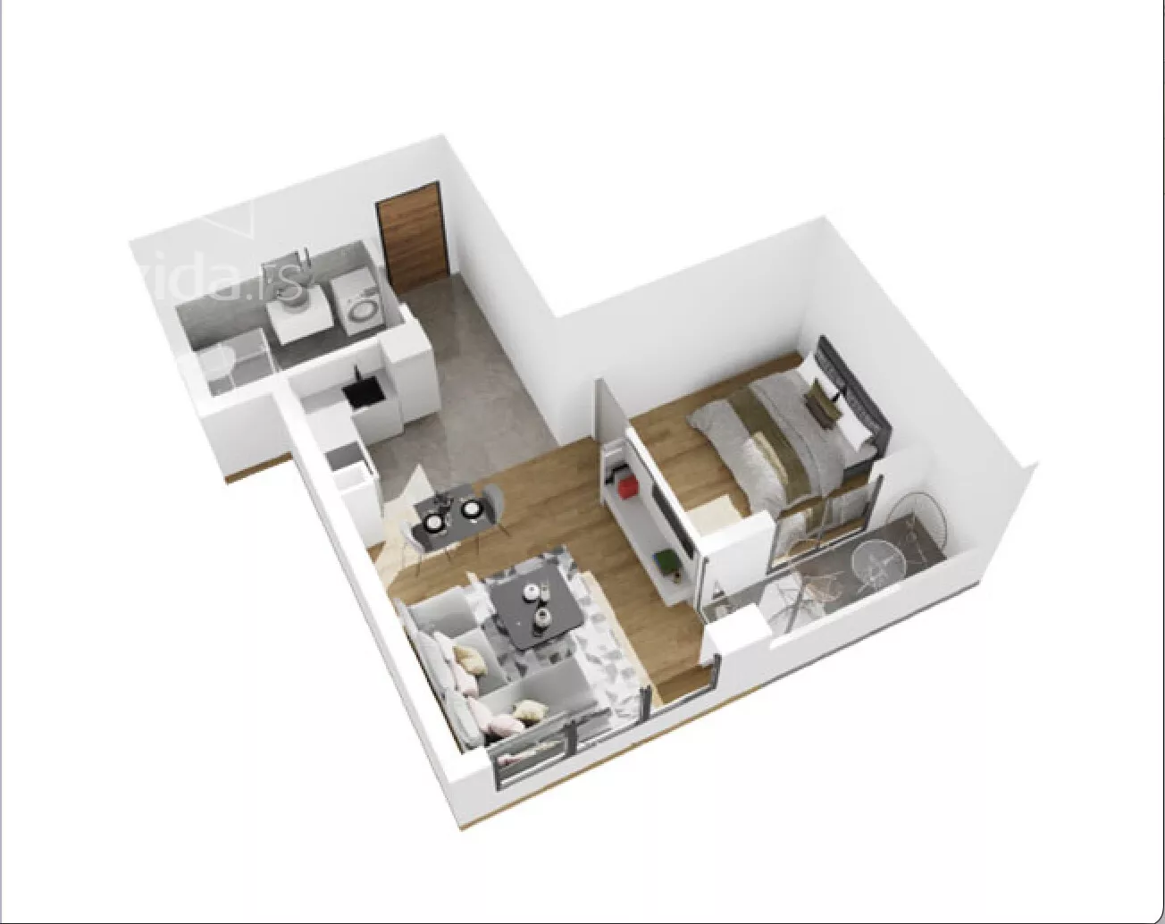 Jednosoban stan | 4zida