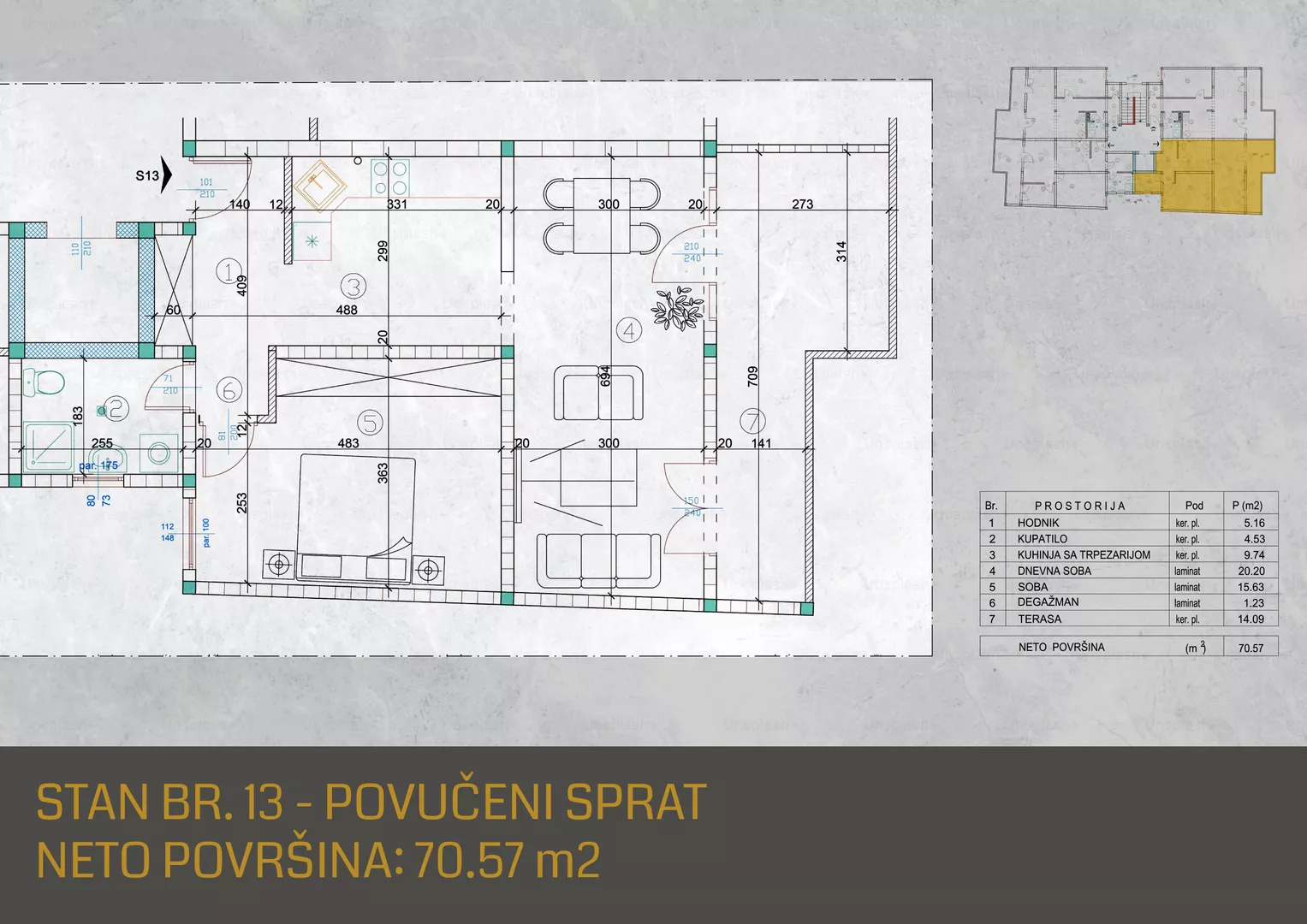 Jednoiposoban stan | 4zida