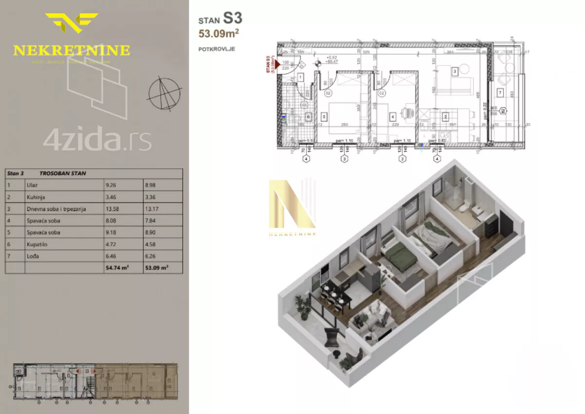 Dvoiposoban stan | 4zida