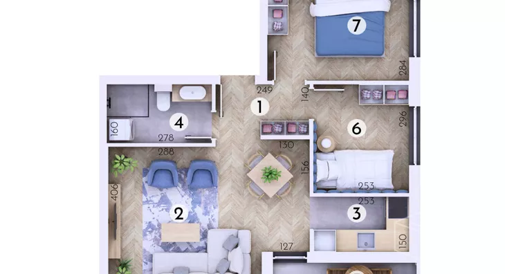 Trosoban stan | 4zida