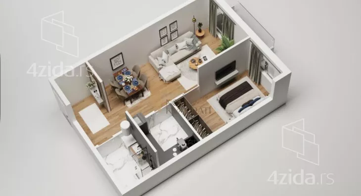 Dvosoban stan | 4zida