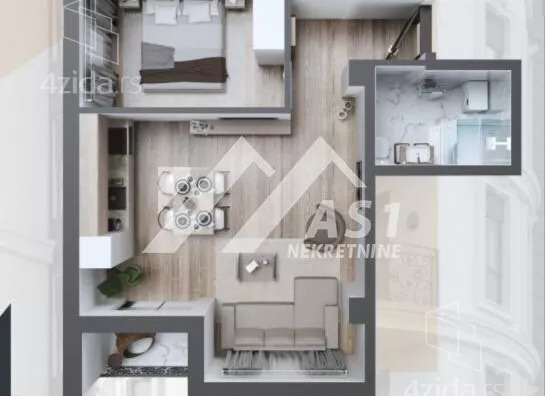 Jednoiposoban stan | 4zida