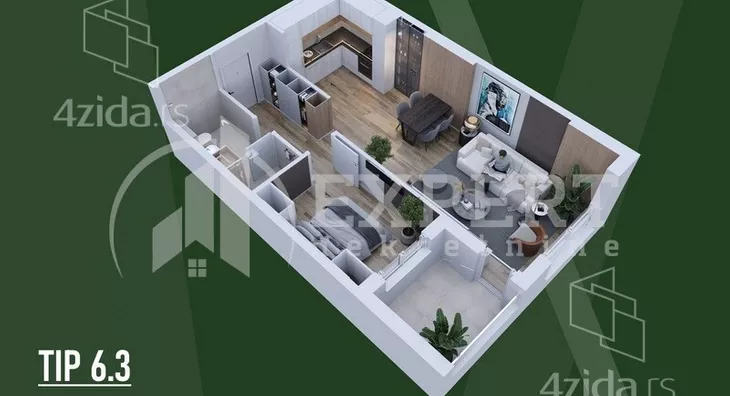 Dvosoban stan | 4zida