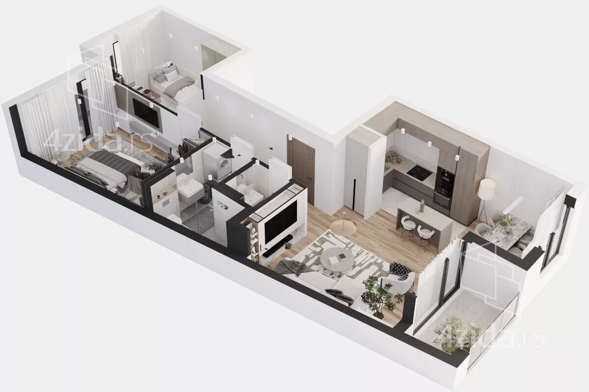 Trosoban stan | 4zida