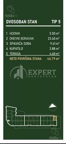 Dvosoban stan | 4zida