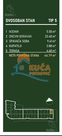 Dvosoban stan | 4zida