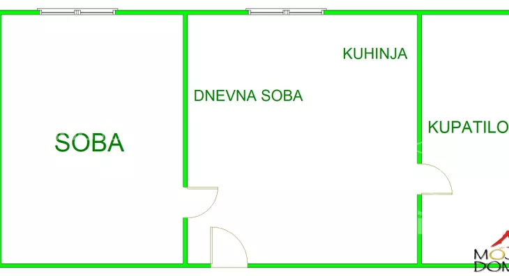 Jednoiposoban stan | 4zida